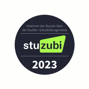 Siegel Stuzubi 2023: Gewinner des Stuzubi Stars der Studien- und Ausbildungsmesse