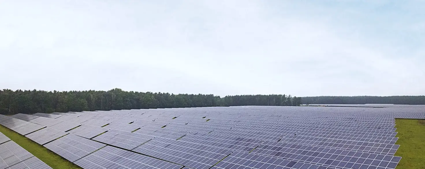 Solarpark der GASAG-Gruppe in Laubsdorf